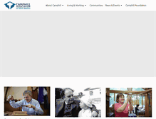 Tablet Screenshot of camphill.org