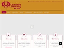 Tablet Screenshot of camphill.org.bw